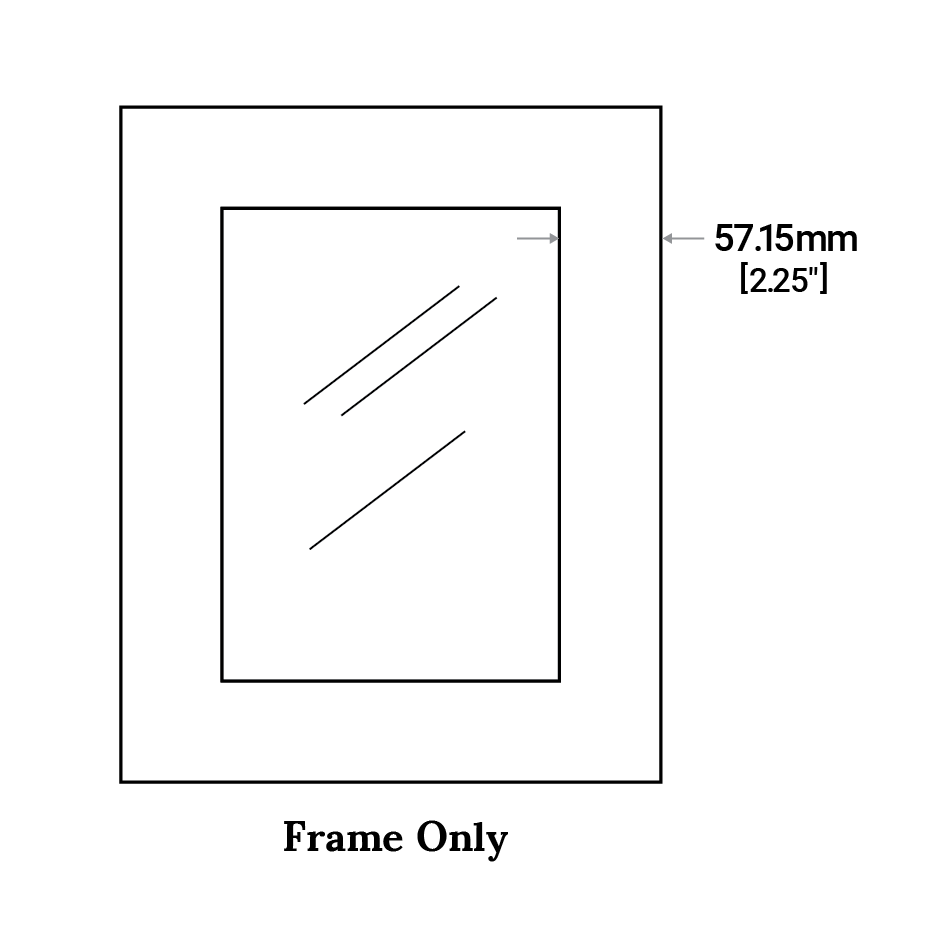 A schematic of the Shaker glass-ready door options including frame only and mullions.